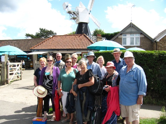 Fiona (2nd left) with Twickenham Art Circle at Wimbledon Windmill